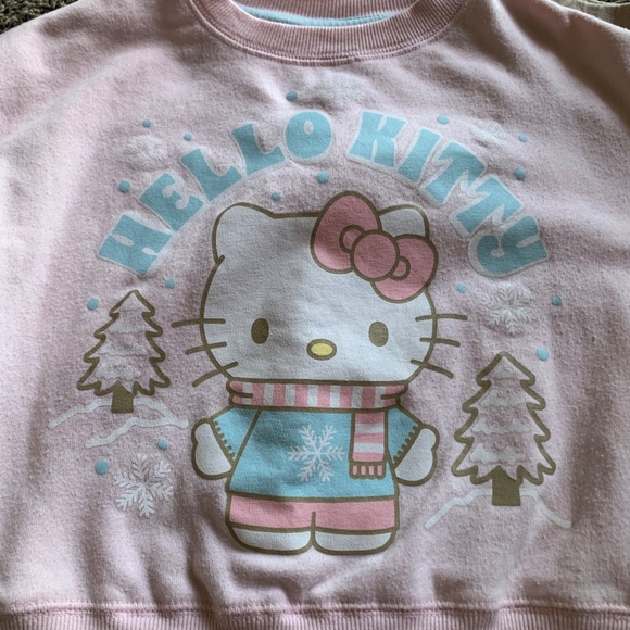 Hello Kitty by Sanrio Pink Sweatshirt (3T) w Beige Pants (4) fit like 3 Preloved - Picture 2 of 5
